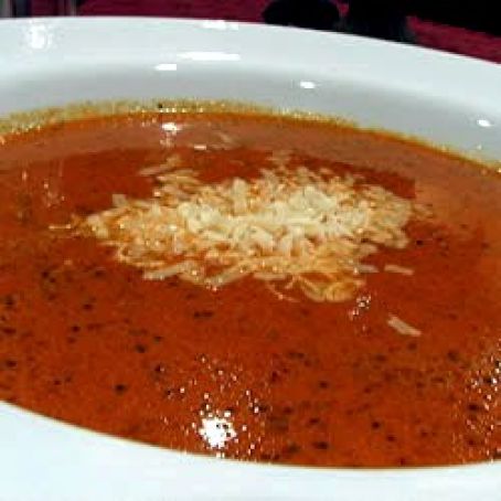 Cream of Tomato Soup with Pesto