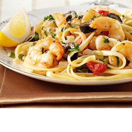 Mediterranean Shrimp Linguine