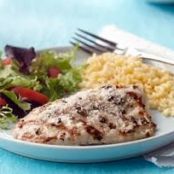 Tilapia asada con mayonesa al chimichurri