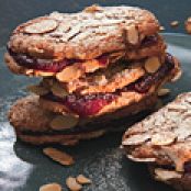 Chewy Almond-Raspberry Sandwich Cookies