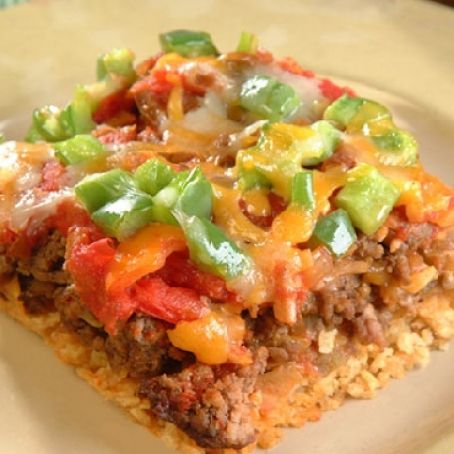 Beefy Green Chile and Cheese Bake