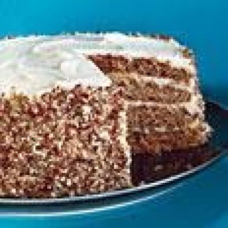 Pecan Spice Layer Cake with Cream Cheese Frosting