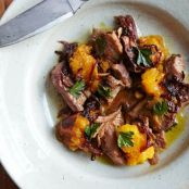 Braised Lamb with Roasted Squash and Onion Sauce