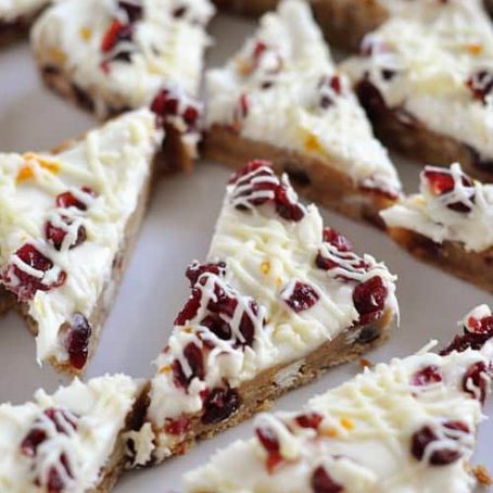 Bars: Orange Zested Cranberry White Chocolate Bliss Bars