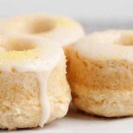 Baked Lemon Doughnuts with Lemon Glaze
