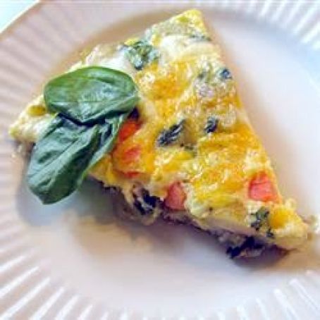 Potato, Spinach, Tomato Frittata