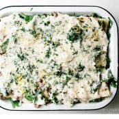 Lasagna with Lamb and Peas
