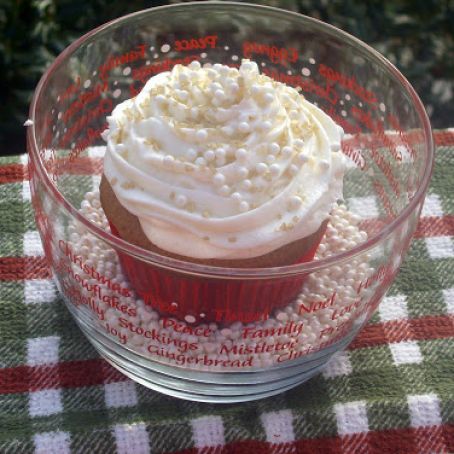 Eggnog Spiced Cupcakes with Eggnog Buttercream