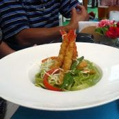 FETUCCINI AL PESTO CON CAMARONES