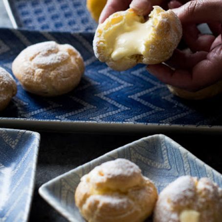 Meyer Lemon Cream Puffs