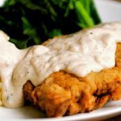 Kentucky Fried Steak With Cream Gravy