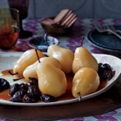Poached Pears with Prunes