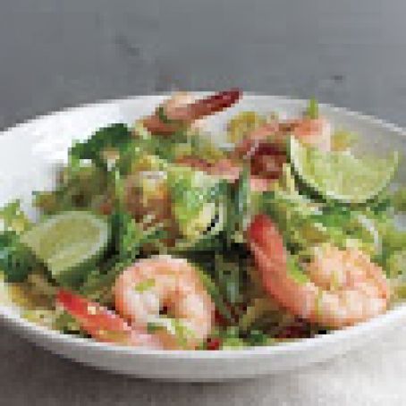 Spicy Shrimp & Brussel Sprout Stir-Fry