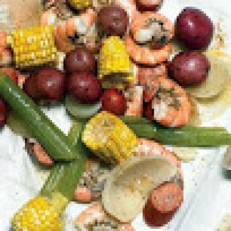 Spicy Shrimp and Sausage Boil