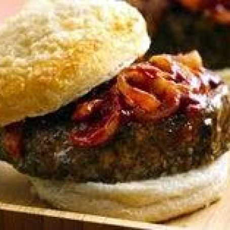Meat Loaf Sliders with Balsamic-Glazed Onions