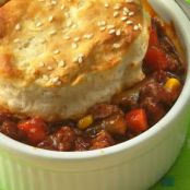 Sloppy Joe Biscuit Pot Pies