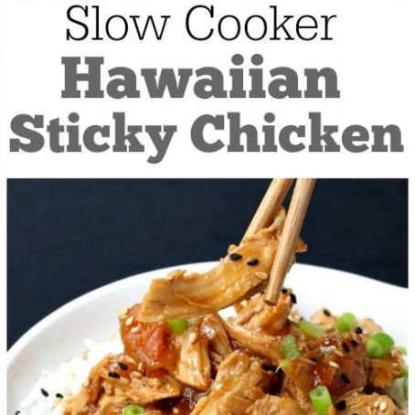 Hawaiian Sticky Chicken Slow Cooker