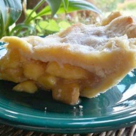 Fresh Peach Brown Sugar Pie