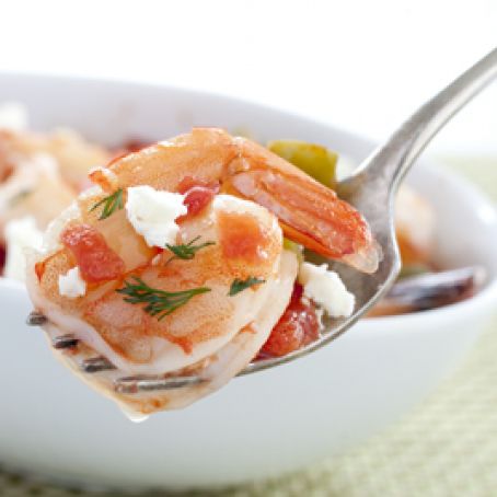 Greek-Style Shrimp with Tomatoes and Feta