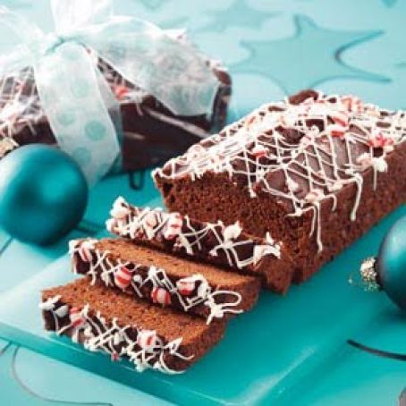 Candy Cane Chocolate Loaves