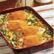 Chicken - Rice - Cheesy Casserole