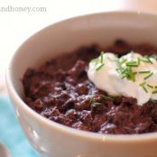 Easy Crockpot Black Bean Soup