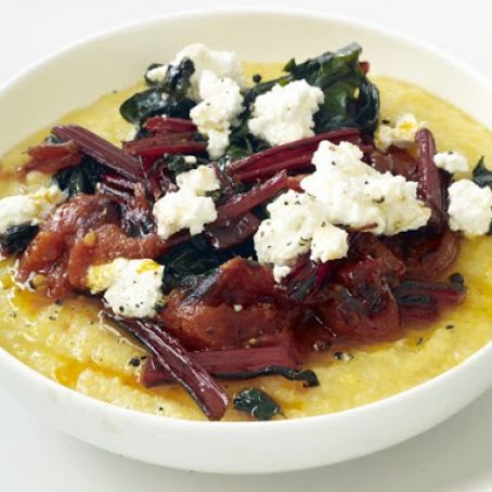 Polenta with Roasted Tomatoes (Food Network Mag)