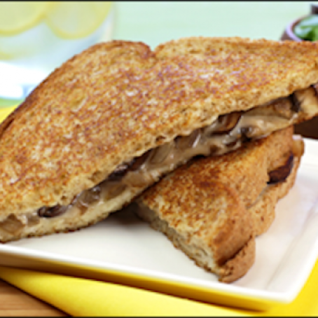 Melty Mushroom-Swiss Grilled Cheese