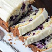 Blueberry Lime Cream Cheese Pound Cake