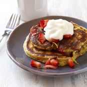 Whole Wheat Strawberry Pancakes