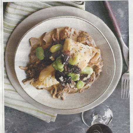 Halibut and Porcini Crema with Barberesco