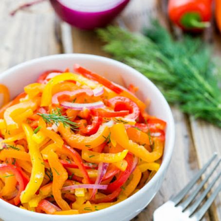 Zesty Mini Bell Pepper Salad Recipe