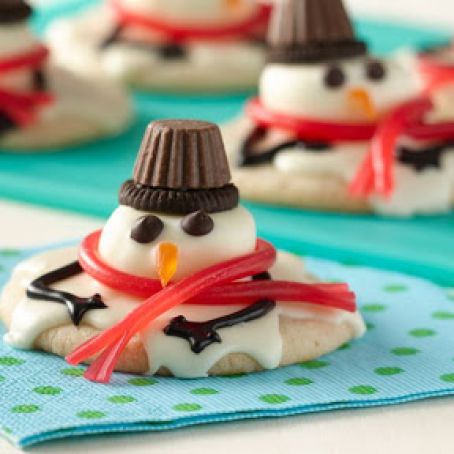Melted Snowmen Cookies