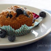 Low Fat Whole Wheat Blueberry Muffins