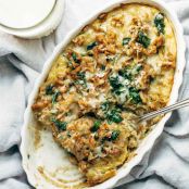 BREAKFAST - Creamy Spinach and Potato Breakfast Casserole