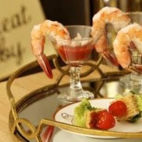 Ceasar Salad Bites and Shrimp & Crab Cocktail