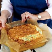 Cheese, Leek, and Herb Souffle Casserole