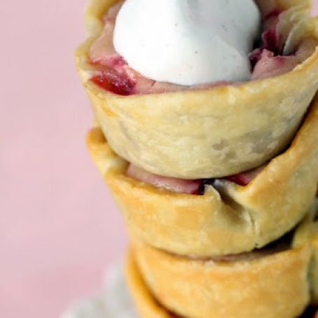 Red and Golden Raspberry Lemon Baby Cheesecake Pies