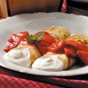 Strawberry Cream Crepes
