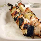 Chicken Souvlaki with Tzatziki Sauce