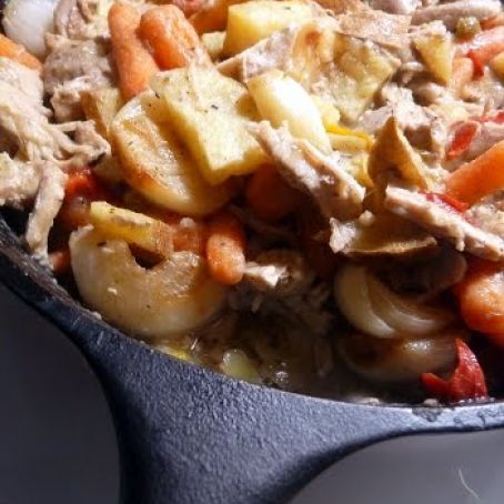 Roasted Vegetable and Onion Chicken Stew