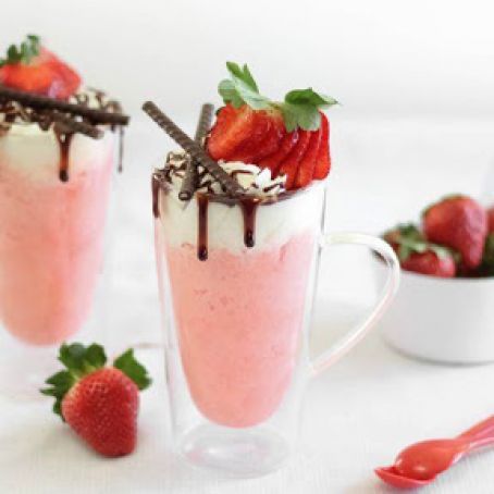 Microwave Strawberry Cream Mug Cake for Two