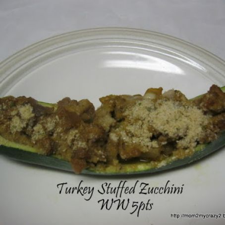 Turkey Stuffed Zucchini (WW 5pts)