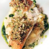 BLACK COD w/FENNEL CHOWDER & PANZANELLA