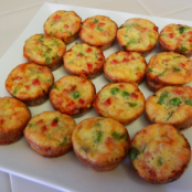 Ham, Cheese, Triple Onion Egg Bites