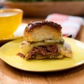 Baked Roast Beef and Provolone Sliders