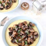 Creamy Polenta with Roasted Mushrooms