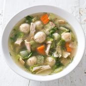 Italian Chicken Soup with Parmesan Dumplings