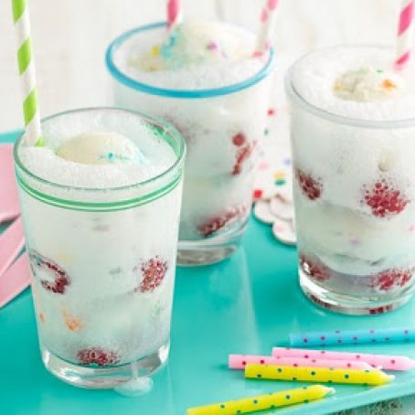 Birthday Cake Ice Cream Floats
