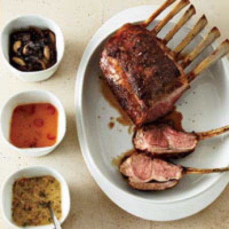 Rack of Lamb with Mustard-Shallot Sauce